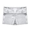 Loloda Girls' Metallic Spandex Ballet Dance Cheerleading Tumbling Gymnastics Athletic Shorts Leotard Metallic 6 Years view 3