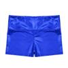 Loloda Girls' Metallic Spandex Ballet Dance Cheerleading Tumbling Gymnastics Athletic Shorts Leotard Blue,Metallic 14 Years view 4