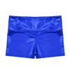 Loloda Girls' Metallic Spandex Ballet Dance Cheerleading Tumbling Gymnastics Athletic Shorts Leotard Blue,Metallic 10 Years view 3