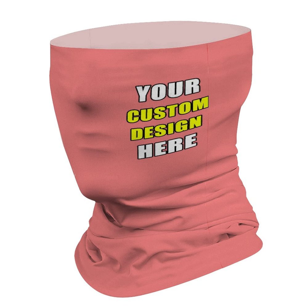 Neck Gaiter Variety Head Scarf Head Wrap Face Mask Magic Scarf Bandana for Men and Women,Lightcoral