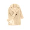 Toddler Baby Girls Duffle Overcoat Winter Windproof Thicken Cardigan Jackets Fashion Warm Fleece Lapel Parka Coats (Beige, 4-5 Years) view 3