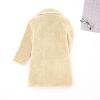 Toddler Baby Girls Duffle Overcoat Winter Windproof Thicken Cardigan Jackets Fashion Warm Fleece Lapel Parka Coats (Beige, 4-5 Years) view 4