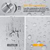 G4Free UPF 50+ 52 Inch UV Protection Umbrella, Automatic Open Hook Handle J Stick Golf Umbrellas for Rain, Sun & Wind Protection(Silver/Black) view 4