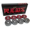 65mm Blood Orange Liam Morgan Pro Series Midnight Maroon Skateboard Wheels - 82a with Bones Bearings - 8mm Bones Reds Precision Skate Rated Skateboard Bearings (8) Pack - Bundle of 2 Items view 3