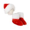 Saralis Girls Fur Snow Boots Fluffy Furry Boots For Women Children Winter Warm Boot Fuzzy Cute Rubber Flat Non-slip Kids Boots Outdoor Flat Shoes (White+Red, 1, numeric_1) view 4