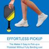 EASYPICK Pickleball Ball Retriever Picker Upper: Fits All Standard Paddles, Easy Attaches to The Way Pick Up Balls Without Bending Over, Black (2 Pack) view 2