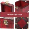Veemoon Vintage Style Jewelry Storage Small Box Lid for Jewelry Tea Retro Design view 3