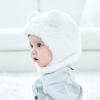 Baby Kids Warm Winter Hats Cute Thick Earflap Hood Hat Scarves Skull Caps Hooded Cowl Neck Warmer Beanie with Ears (Beige) view 4
