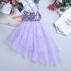 Manyakai Kids Girls Shiny Sequins Lyrical Dance Costume Camisole Ballet Dancing Dress Tutu Skirted Leotard Purple 4-5 Years view 3