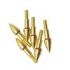 12PCS Arrow Points Tips 75 90 100 125 150 200 250 300 350 Grain Broadheads Arrow Head Insert Hunting Archery Accessories Bows (75GR Gold) view 2