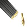 12PCS Arrow Points Tips 75 90 100 125 150 200 250 300 350 Grain Broadheads Arrow Head Insert Hunting Archery Accessories Bows (75GR Gold) view 4