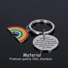 Kivosliviz Lgbt Keychain Gifts Gay Pride Key for Men Him Her Some People are Gay Keyring Lesbian Jewelry Women Gay Pride Gay Keychains view 2