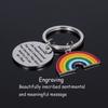 Kivosliviz Lgbt Keychain Gifts Gay Pride Key for Men Him Her Some People are Gay Keyring Lesbian Jewelry Women Gay Pride Gay Keychains view 3