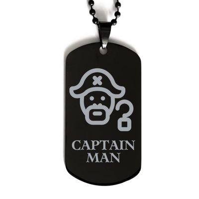 Captain Man, Pirate Dog Tag. Halloween Accessories, Halloween Award Kids, Halloween Costume, Gifts for Boy, for Kids