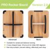 StrongTek Professional Wooden Balance Board with Crossed Hardwood Base, Advanced Rocker Board for Core Strength, Stability Training, Difficult Balancing Board, Support 360 Rotation view 3