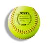 Buffalo Bottle Craft Personalized Softball - Best Dad Ever Printed Gift Custom Yellow Practice Softball - Official Size-Thanks Dad Design Real Leather Softball view 1