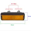 cyclingcolors 4X Bike Pedal reflectors Orange Adjustable to Screw Cycle Bicycle MTB Kid Reflector high Visibility view 3