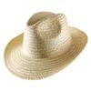 Classic Italy Nude Fedora Straw Fedora Hat Wide Brim Size 51 Cm White view 1