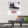 Trends International NHL Montreal Canadiens - Drip Skate 21 Wall Poster, 22.375" x 34", White Framed Version view 2
