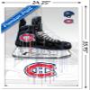 Trends International NHL Montreal Canadiens - Drip Skate 21 Wall Poster, 22.375" x 34", White Framed Version view 3