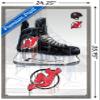 Trends International NHL New Jersey Devils - Drip Skate 21 Wall Poster, 22.375" x 34", Barnwood Framed Version view 3