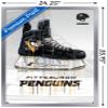 Trends International NHL Pittsburgh Penguins - Drip Skate 21 Wall Poster, 22.375" x 34", Silver Framed Version view 3