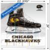 Trends International NHL Chicago Blackhawks - Drip Skate 21 Wall Poster, 22.37" x 34.00", Premium Poster & Push Pin Bundle view 3