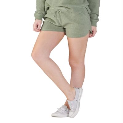 boxercraft Solid Fleece Out Short for Women, Sage-S
