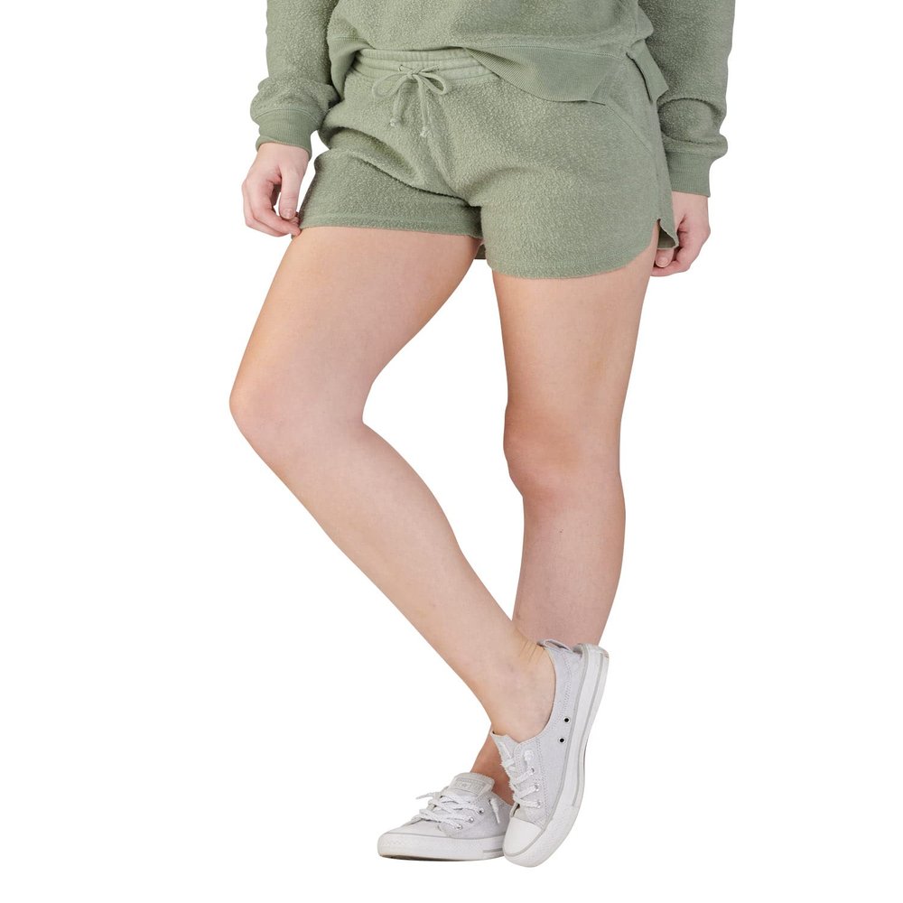 boxercraft Solid Fleece Out Short for Women, Sage-S