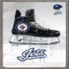 Trends International NHL Winnipeg Jets - Drip Skate 21 Wall Poster, 22.375" x 34", Barnwood Framed Version view 1