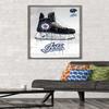 Trends International NHL Winnipeg Jets - Drip Skate 21 Wall Poster, 22.375" x 34", Barnwood Framed Version view 2