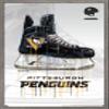 Trends International NHL Pittsburgh Penguins - Drip Skate 21 Wall Poster, 22.375" x 34", Barnwood Framed Version view 1