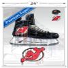 Trends International NHL New Jersey Devils-Drip Skate 21 Wall Poster with Magnetic Frame, 22.375" x 34", Premium Print and White Hanger Bundle view 3