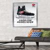 Trends International NHL Carolina Hurricanes - Drip Skate 21 Wall Poster, 22.375" x 34", Silver Framed Version view 2