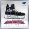 Trends International NHL Colorado Avalanche - Drip Skate 21 Wall Poster, 22.375" x 34", Silver Framed Version view 1
