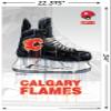 Trends International NHL Calgary Flames - Drip Skate 21 Wall Poster, 22.37" x 34.00", Poster & Push Pin Bundle view 3