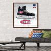Trends International NHL Montreal Canadiens - Drip Skate 21 Wall Poster, 22.375" x 34", Mahogany Framed Version view 2