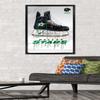 Trends International NHL Dallas Stars - Drip Skate 21 Wall Poster, 22.375" x 34", Black Framed Version view 2