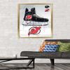 Trends International NHL New Jersey Devils - Drip Skate 21 Wall Poster, 22.375" x 34", Gold Framed Version view 2