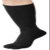 FUN TOES Men Crew Toe Socks Athletic Running Socks - Arch Support - Proper Toe Alignment - Breathable Mesh Top - Soft and Stretchy Value 6 Pairs Pack size 6-12 (Black) view 4
