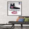 Trends International NHL Montreal Canadiens - Drip Skate 21 Wall Poster, 22.375" x 34", Barnwood Framed Version view 2
