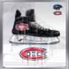 Trends International NHL Montreal Canadiens - Drip Skate 21 Wall Poster, 22.375" x 34", Silver Framed Version view 1