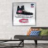 Trends International NHL Montreal Canadiens - Drip Skate 21 Wall Poster, 22.375" x 34", Silver Framed Version view 2