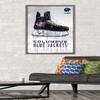 Trends International NHL Columbus Blue Jackets - Drip Skate 21 Wall Poster, 22.375" x 34", Barnwood Framed Version view 2