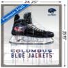 Trends International NHL Columbus Blue Jackets - Drip Skate 21 Wall Poster, 22.375" x 34", Barnwood Framed Version view 3