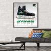 Trends International NHL Dallas Stars - Drip Skate 21 Wall Poster, 22.375" x 34", Barnwood Framed Version view 2