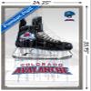 Trends International NHL Colorado Avalanche - Drip Skate 21 Wall Poster, 22.375" x 34", Barnwood Framed Version view 3