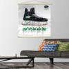 Trends International NHL Dallas Stars - Drip Skate 21 Wall Poster, 22.375" x 34", Print and Beechwood Hanger Bundle view 2