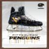 Trends International NHL Pittsburgh Penguins - Drip Skate 21 Wall Poster, 22.375" x 34", Mahogany Framed Version view 1