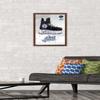 Trends International NHL Winnipeg Jets - Drip Skate 21 Wall Poster, 14.725" x 22.375", Mahogany Framed Version view 2